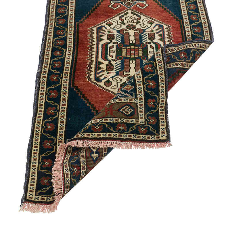 Vintage Turkish Hand-Knotted Rug - 2'  x 3' 7" (24" x 43") - K0079513