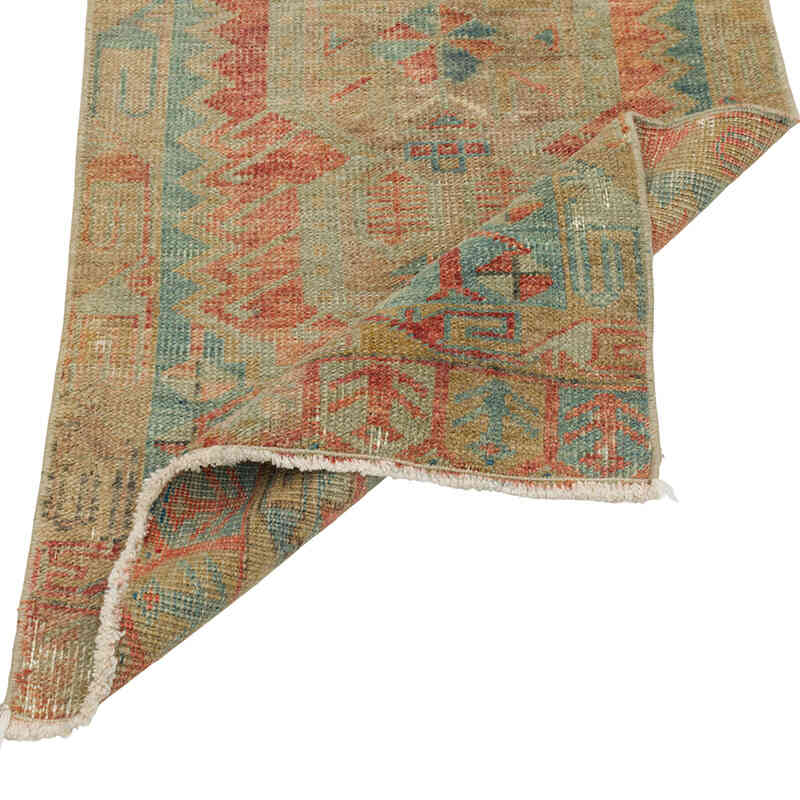 El Dokuma Vintage Halı - 55 cm x 109 cm - K0079514