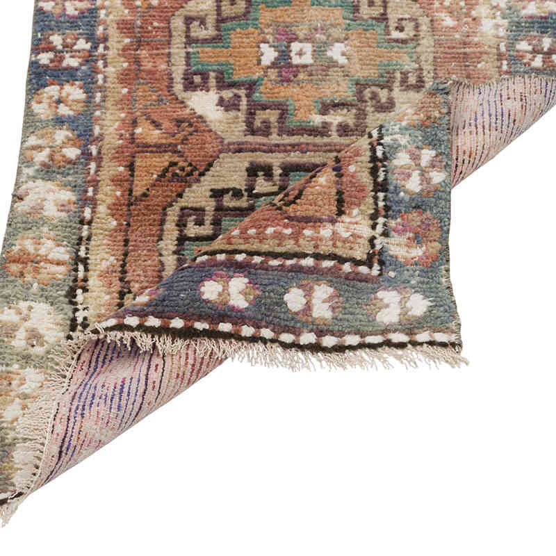 Alfombra Vintage Turca Anudada a Mano - 52 cm x 76 cm - K0079515