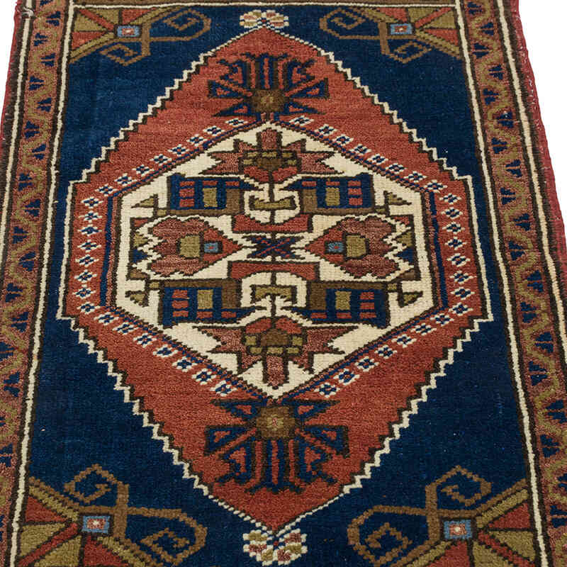 Alfombra Vintage Turca Anudada a Mano - 55 cm x 95 cm - K0079516