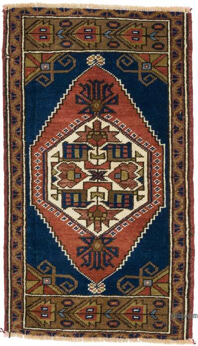 Alfombra Vintage Turca Anudada a Mano - 55 cm x 95 cm