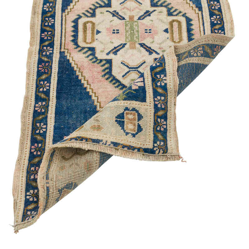 El Dokuma Vintage Halı - 51 cm x 105 cm - K0079518