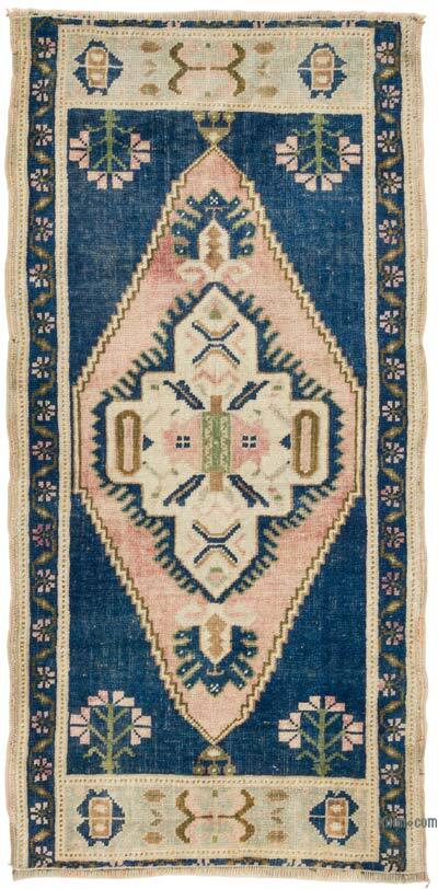 Vintage Turkish Hand-Knotted Rug - 1' 8" x 3' 5" (20" x 41")