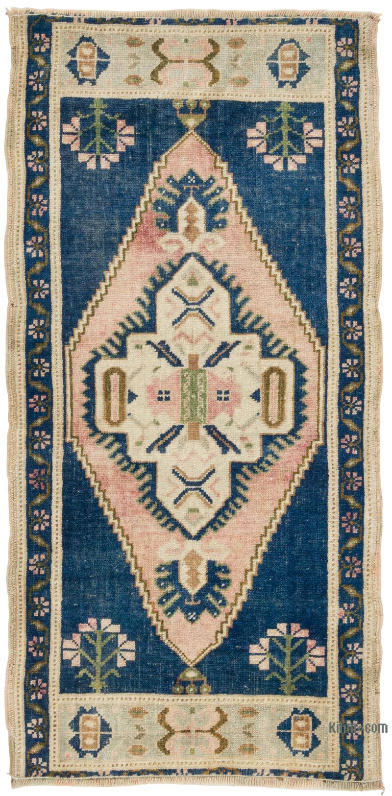 El Dokuma Vintage Halı - 51 cm x 105 cm - K0079518