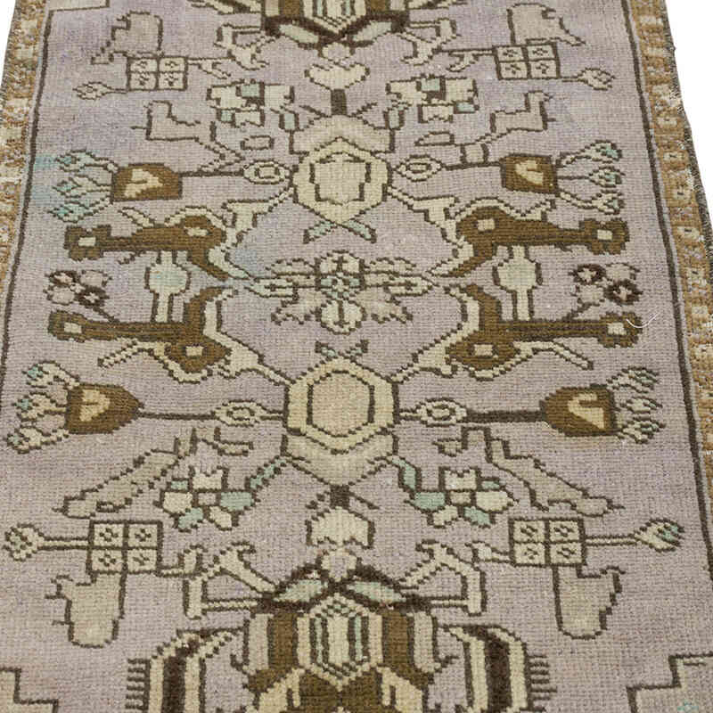 El Dokuma Vintage Halı - 48 cm x 91 cm - K0079519