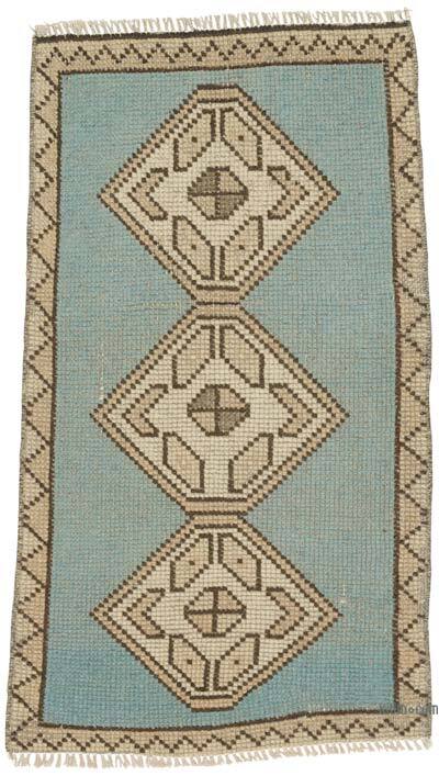 El Dokuma Vintage Halı - 50 cm x 88 cm