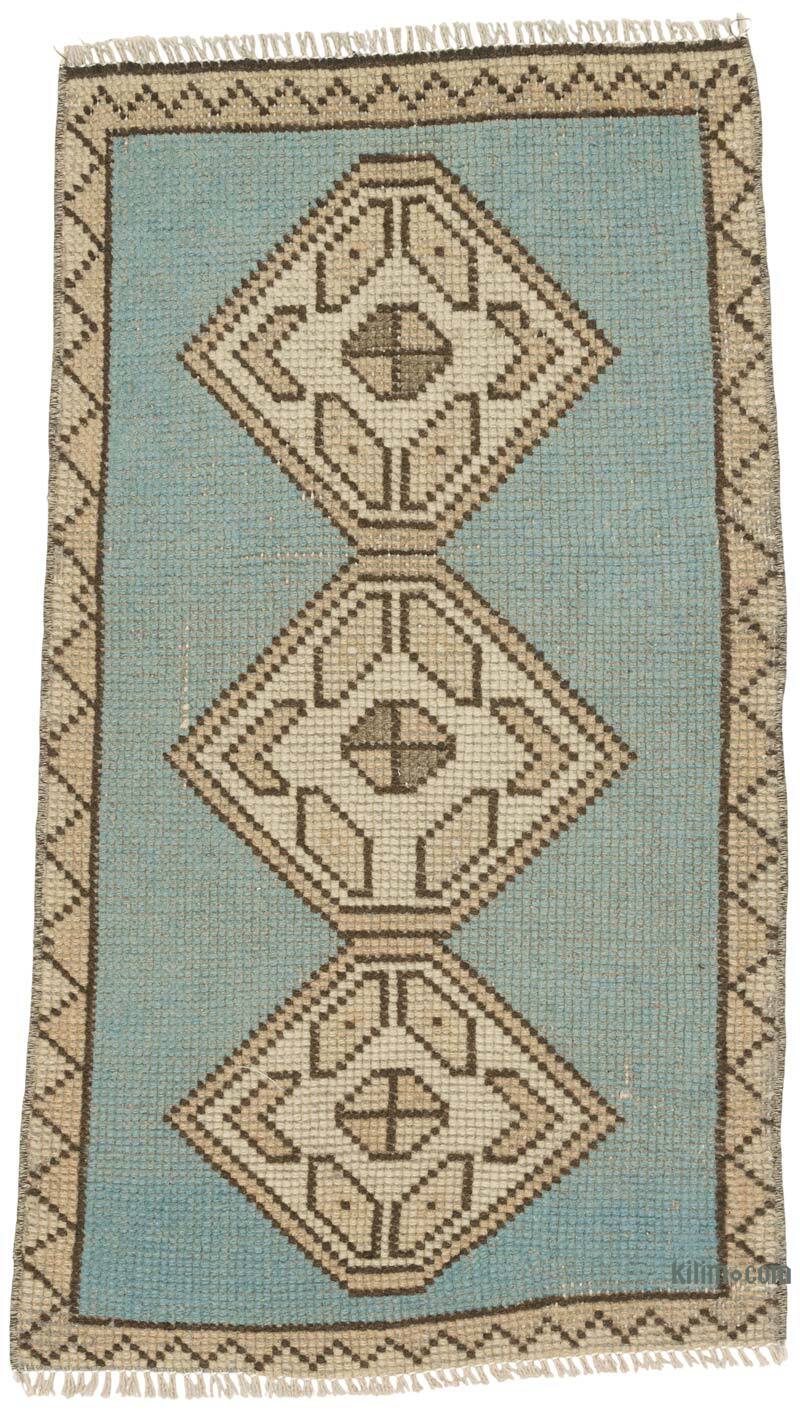Alfombra Vintage Turca Anudada a Mano - 50 cm x 88 cm - K0079521