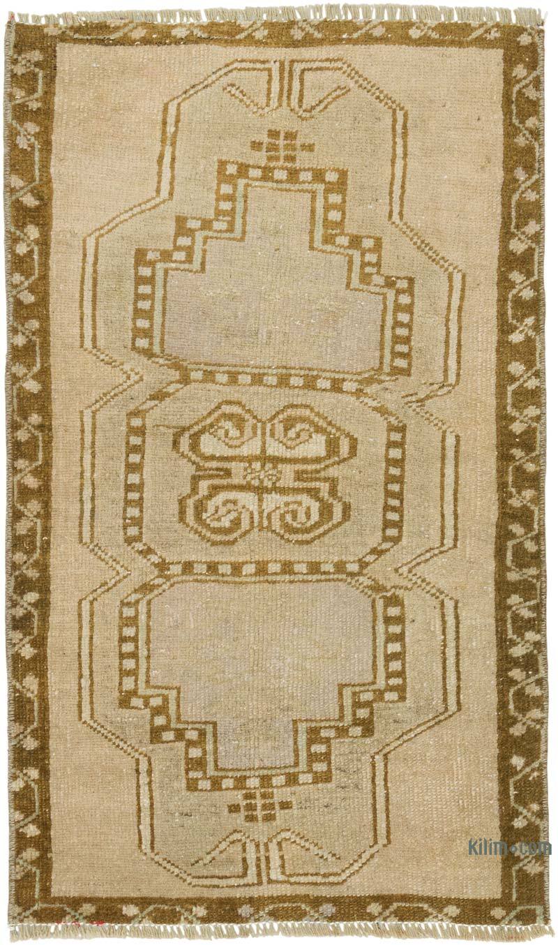 Vintage Turkish Hand-Knotted Rug - 1' 8" x 2' 10" (20" x 34") - K0079522