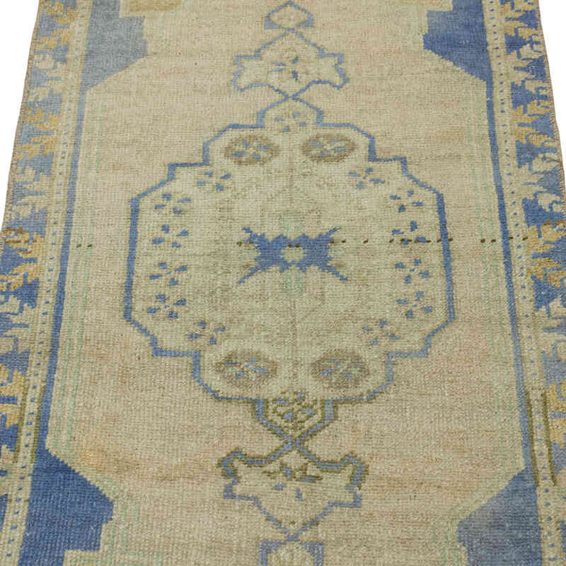 El Dokuma Vintage Halı - 50 cm x 110 cm - K0079523