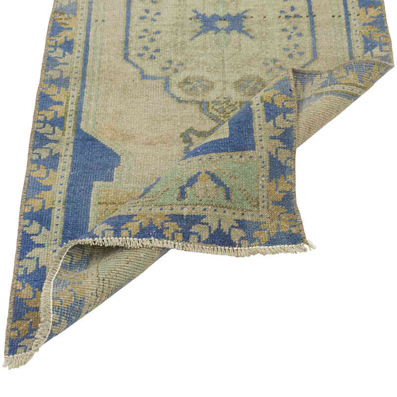 El Dokuma Vintage Halı - 50 cm x 110 cm - K0079523