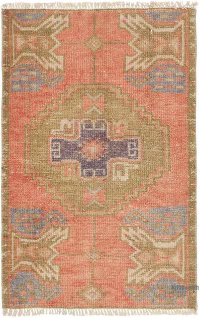 El Dokuma Vintage Halı - 51 cm x 78 cm