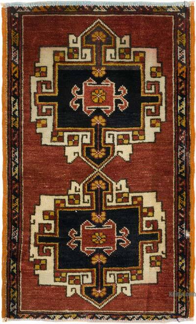 Vintage Turkish Hand-Knotted Rug - 1' 8" x 2' 9" (20" x 33")