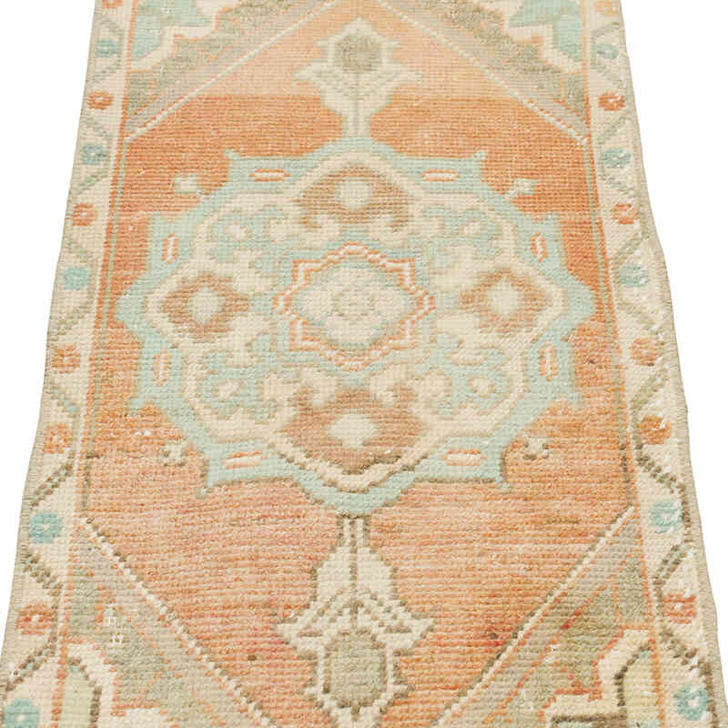 Alfombra Vintage Turca Anudada a Mano - 48 cm x 93 cm - K0079530