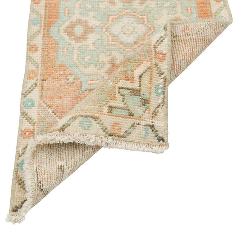 Alfombra Vintage Turca Anudada a Mano - 48 cm x 93 cm - K0079530