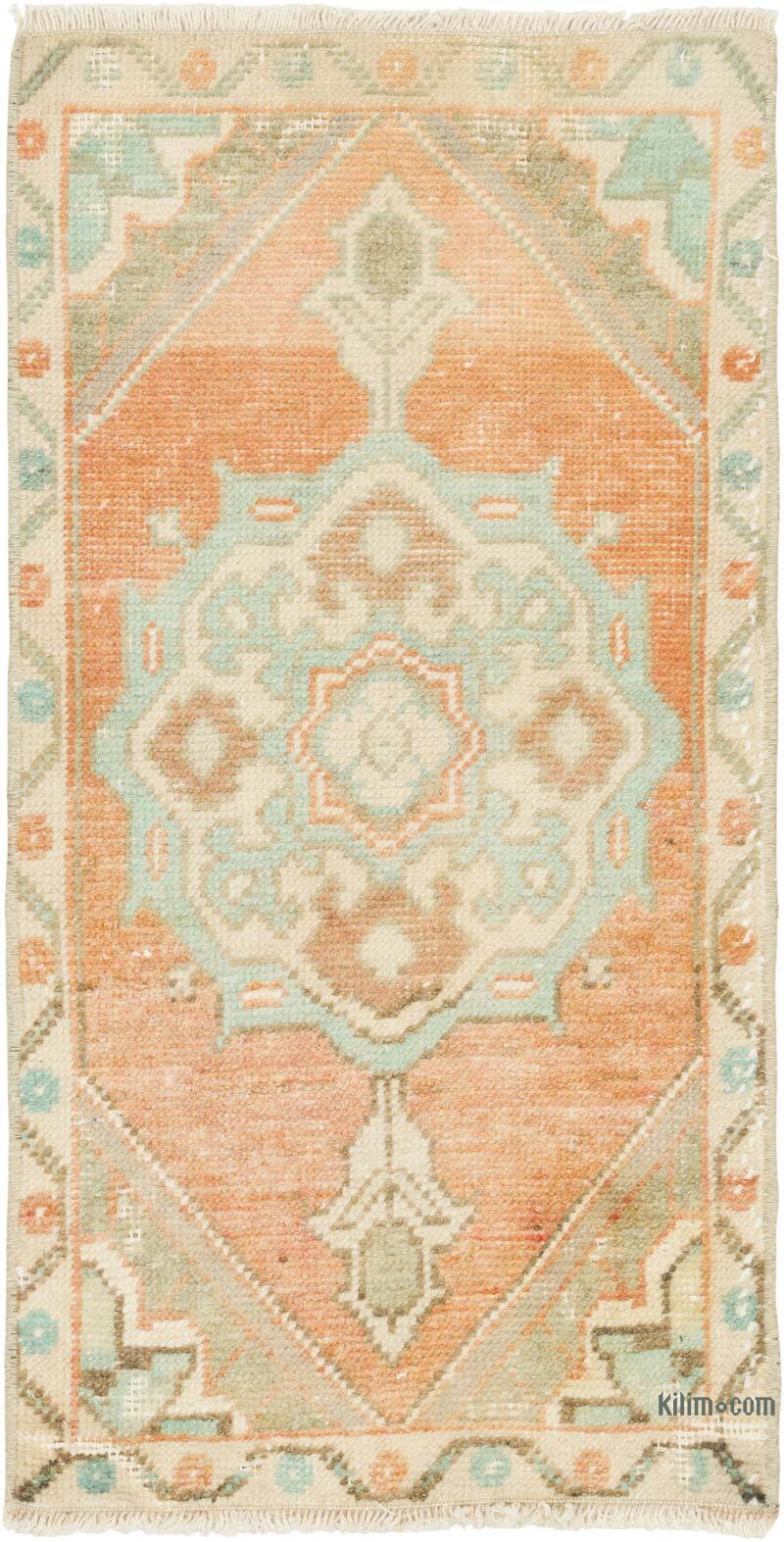 Alfombra Vintage Turca Anudada a Mano - 48 cm x 93 cm - K0079530