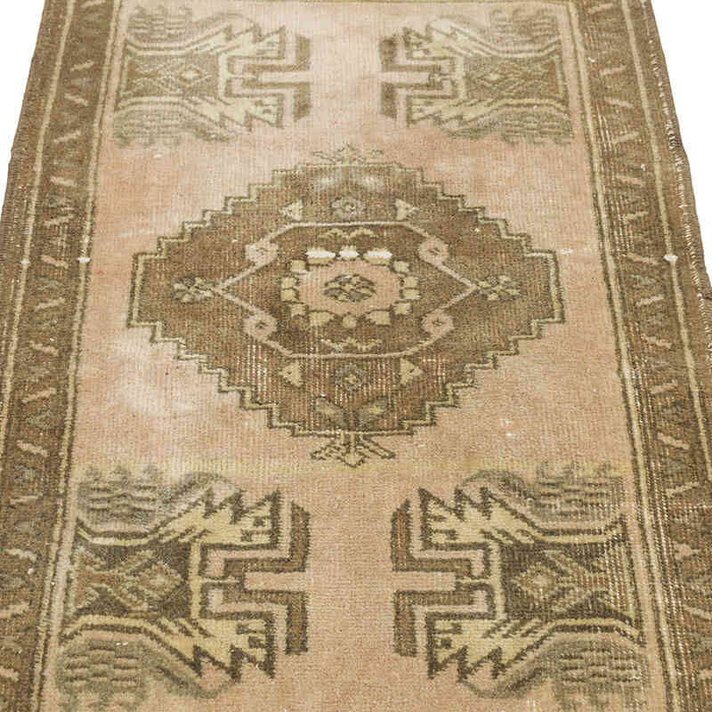 Alfombra Vintage Turca Anudada a Mano - 57 cm x 98 cm - K0079531
