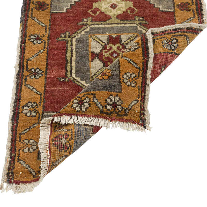 El Dokuma Vintage Halı - 53 cm x 79 cm - K0079535