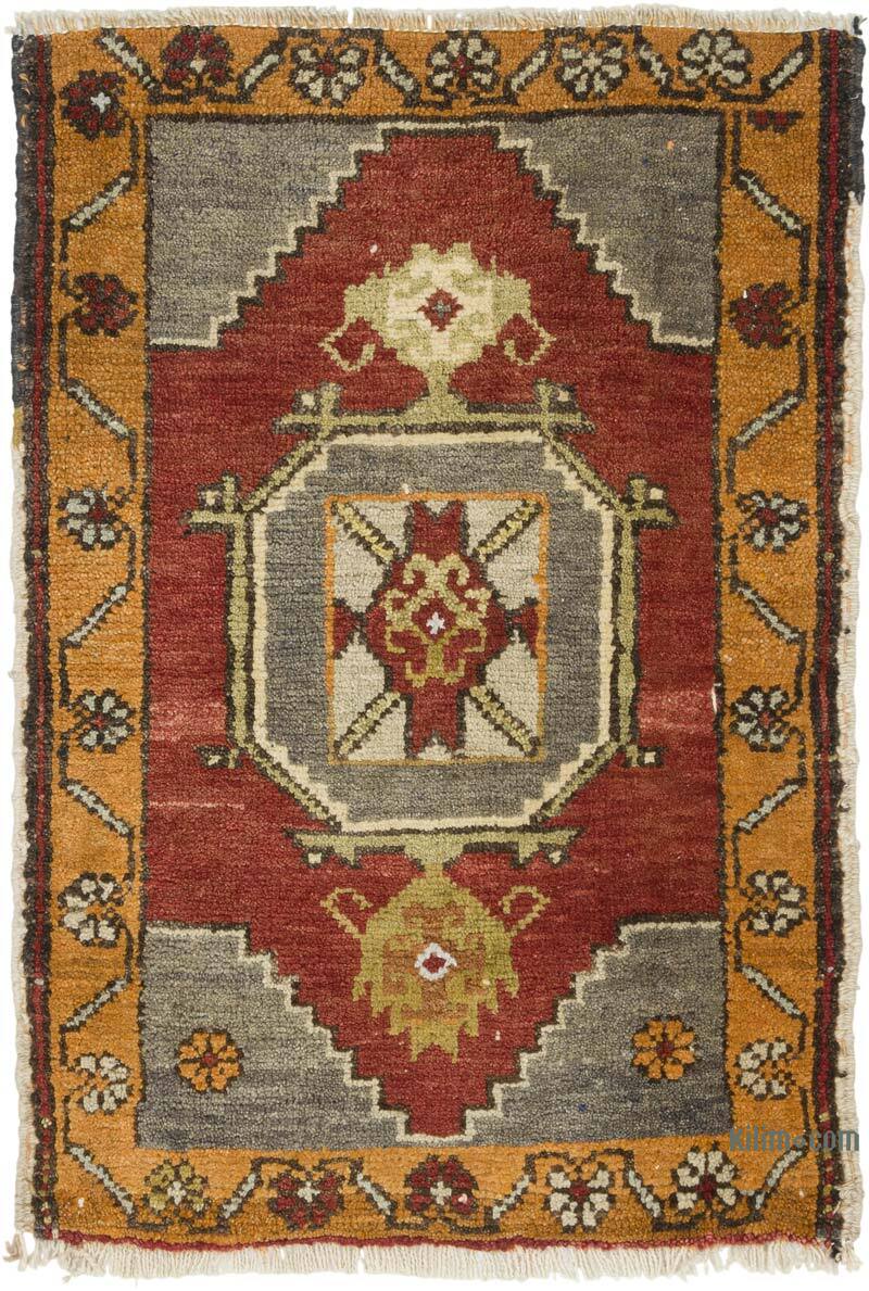 El Dokuma Vintage Halı - 53 cm x 79 cm - K0079535