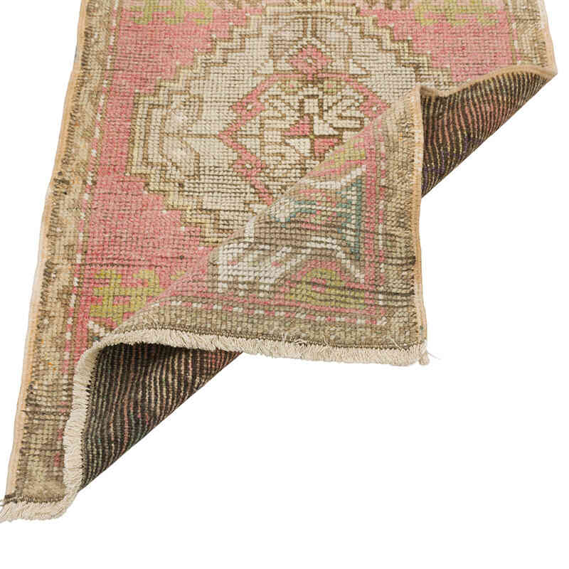 El Dokuma Vintage Halı - 57 cm x 94 cm - K0079541