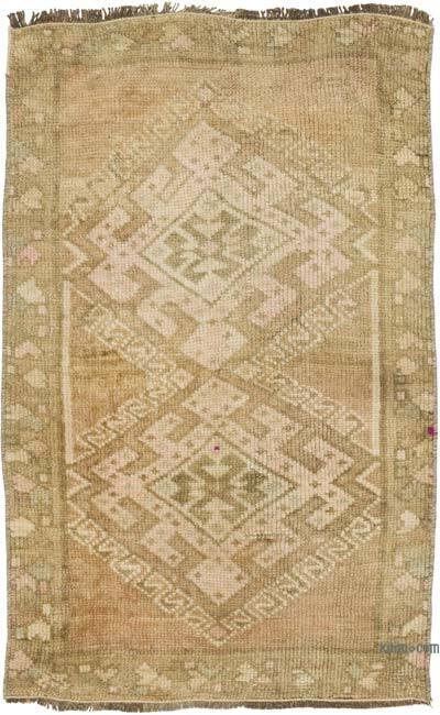 El Dokuma Vintage Halı - 53 cm x 87 cm