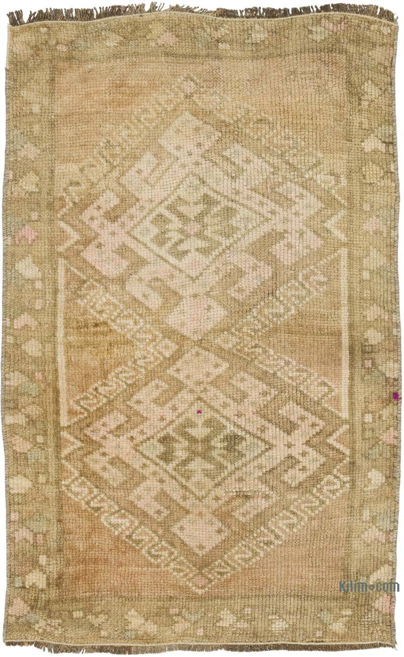 Vintage Turkish Hand-Knotted Rug - 1' 9" x 2' 10" (21" x 34") - K0079542