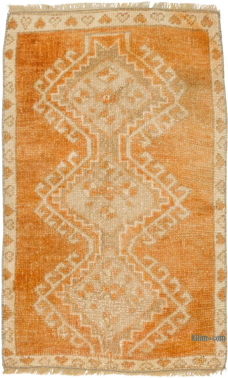 Vintage Turkish Hand-Knotted Rug - 1' 8" x 2' 10" (20" x 34") - K0079543