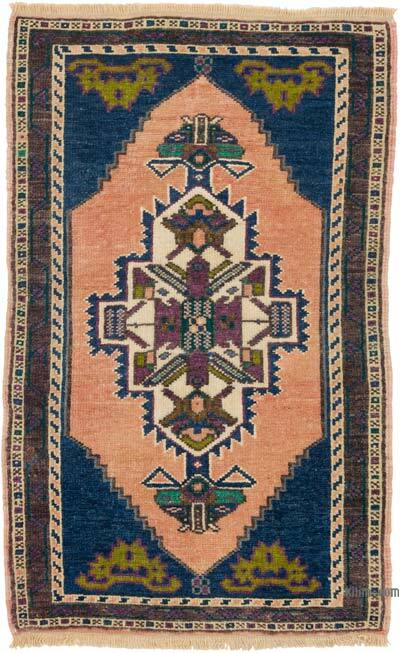 Vintage Turkish Hand-Knotted Rug - 1' 10" x 2' 11" (22" x 35")