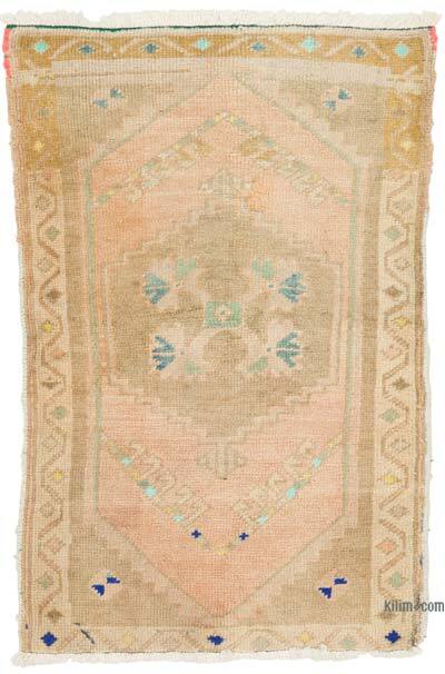 Vintage Turkish Hand-Knotted Rug - 1' 10" x 2' 9" (22" x 33")