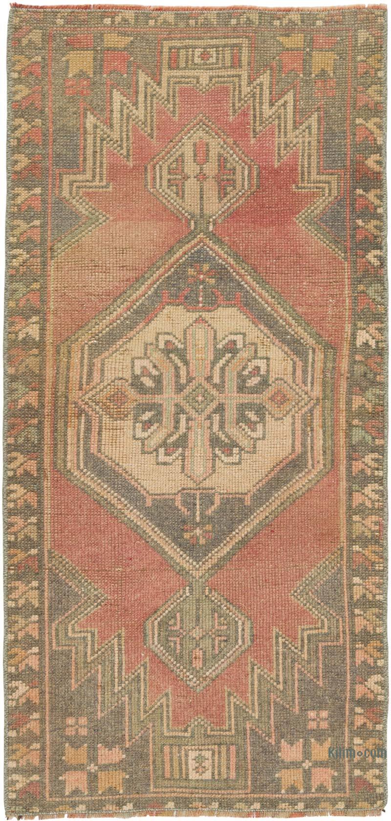 Vintage Turkish Hand-Knotted Rug - 1' 8" x 3' 5" (20" x 41") - K0079549