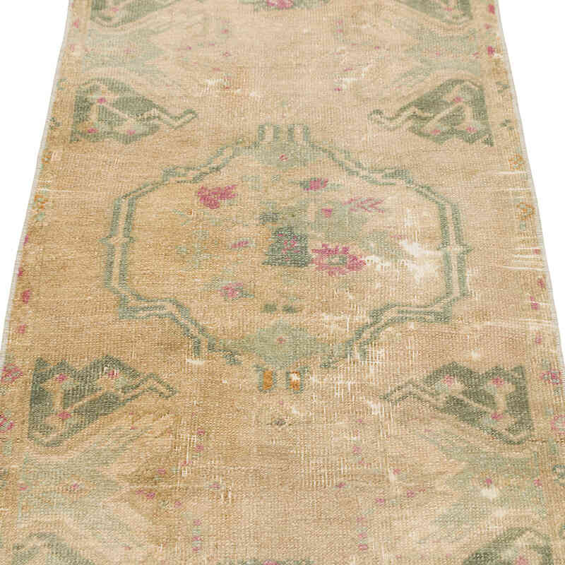 Alfombra Vintage Turca Anudada a Mano - 52 cm x 107 cm - K0079550
