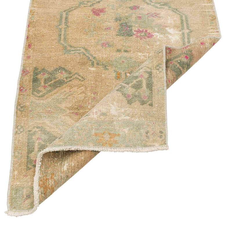 Alfombra Vintage Turca Anudada a Mano - 52 cm x 107 cm - K0079550