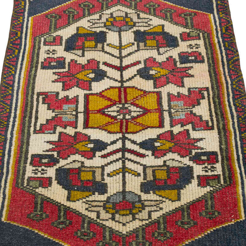 Alfombra Vintage Turca Anudada a Mano - 51 cm x 100 cm - K0079551