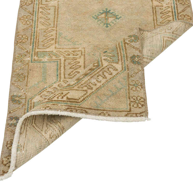 Vintage Turkish Hand-Knotted Rug - 1' 5" x 3' 1" (17" x 37") - K0079554