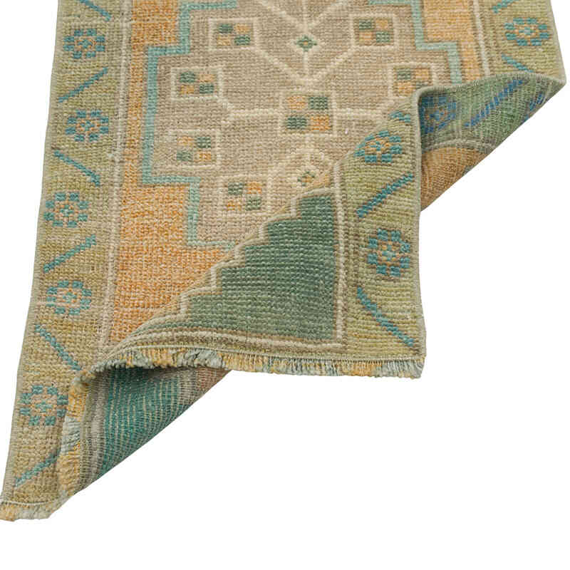 Vintage Turkish Hand-Knotted Rug - 1' 5" x 2' 6" (17" x 30") - K0079556