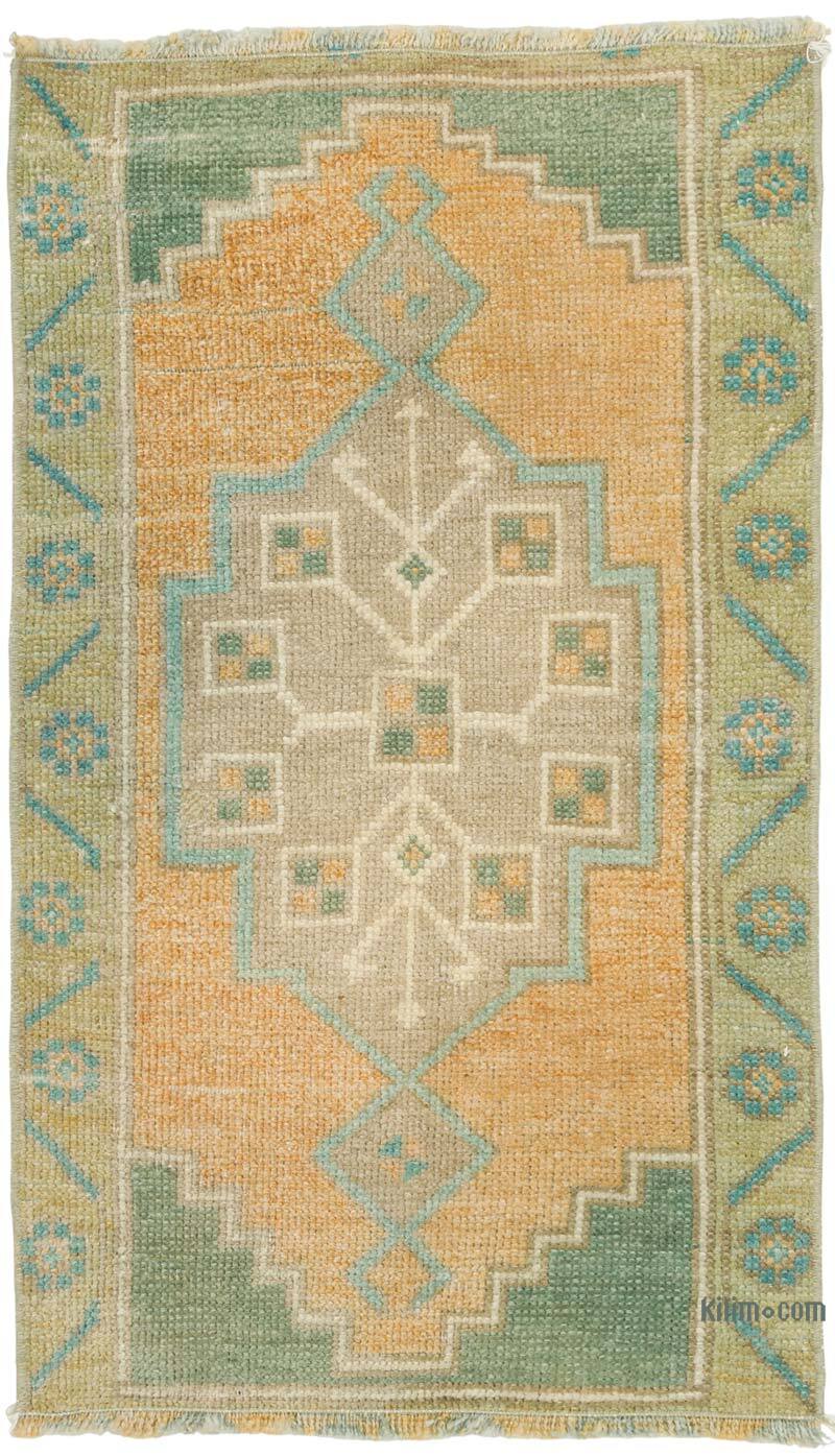 Vintage Turkish Hand-Knotted Rug - 1' 5" x 2' 6" (17" x 30") - K0079556