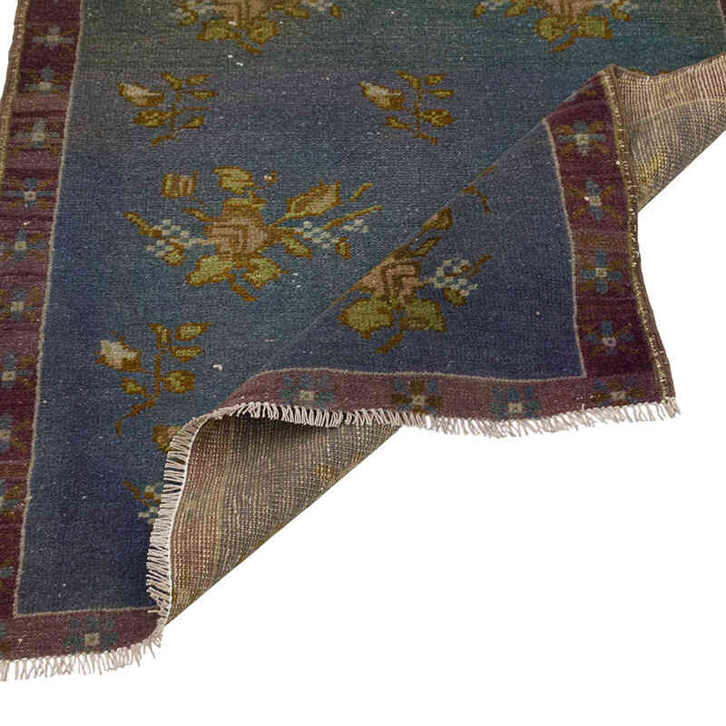Alfombra Vintage Turca Anudada a Mano - 72 cm x 85 cm - K0079557