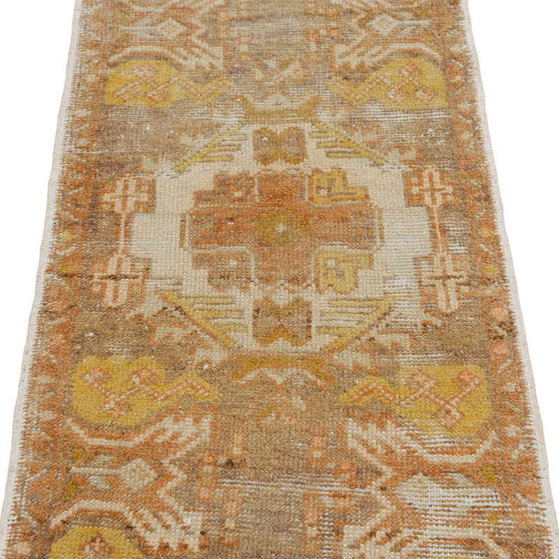 Alfombra Vintage Turca Anudada a Mano - 47 cm x 84 cm - K0079558