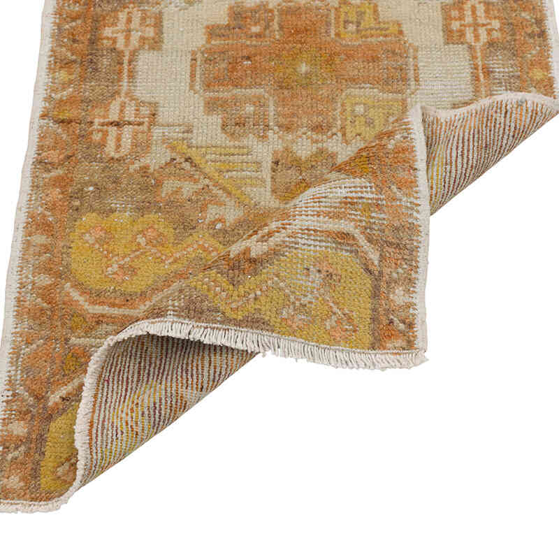 Alfombra Vintage Turca Anudada a Mano - 47 cm x 84 cm - K0079558