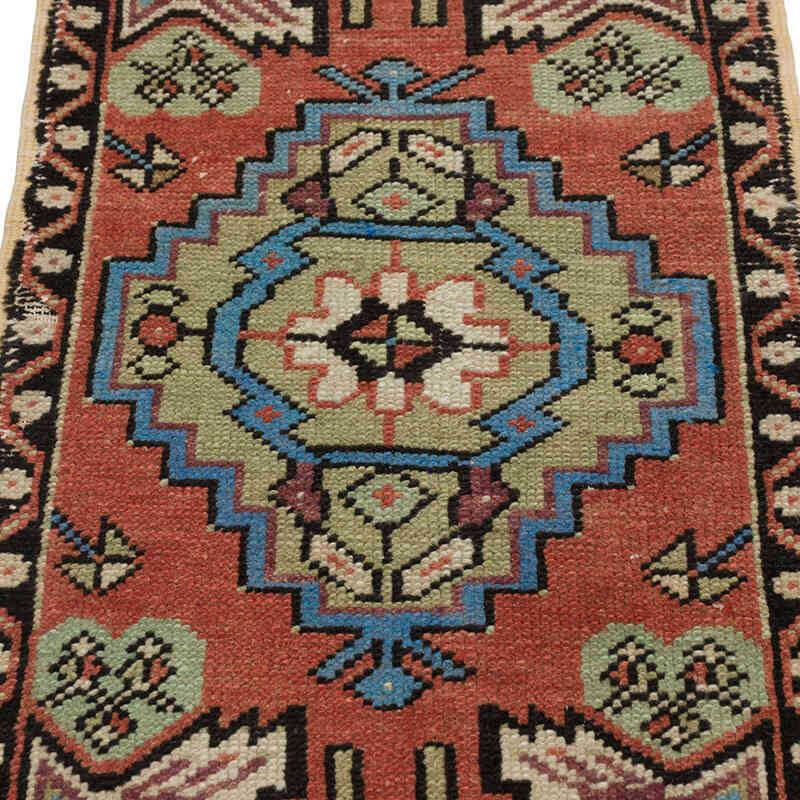 Alfombra Vintage Turca Anudada a Mano - 47 cm x 94 cm - K0079559