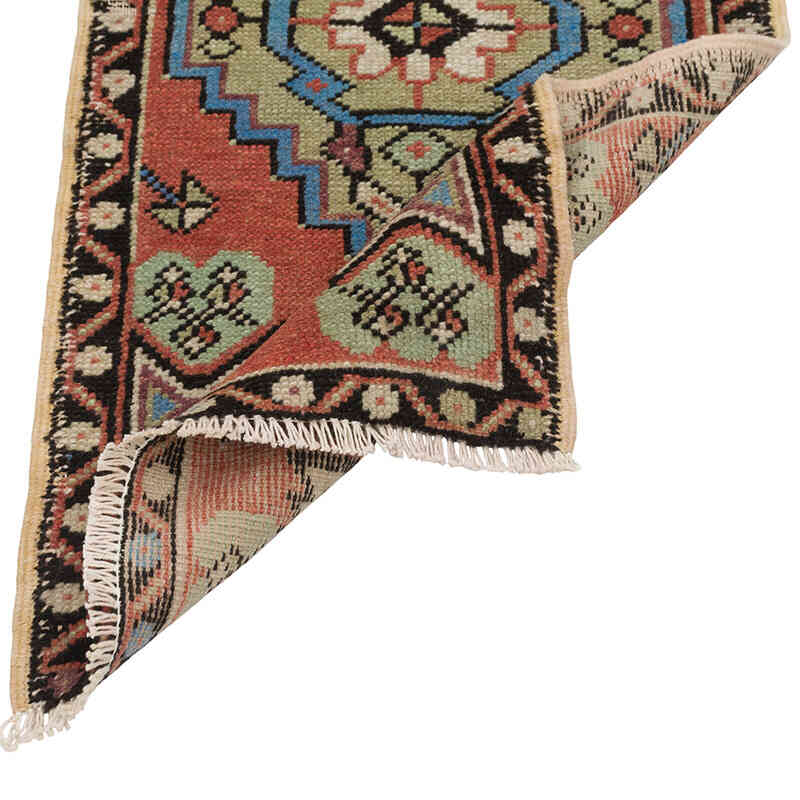 Alfombra Vintage Turca Anudada a Mano - 47 cm x 94 cm - K0079559