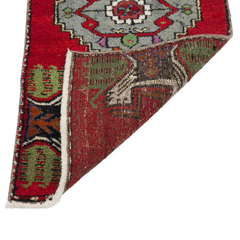 El Dokuma Vintage Halı - 42 cm x 86 cm - K0079561