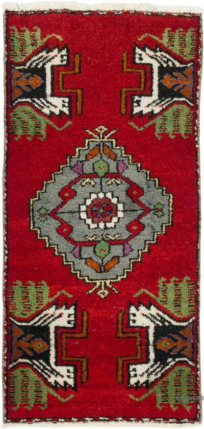 El Dokuma Vintage Halı - 42 cm x 86 cm