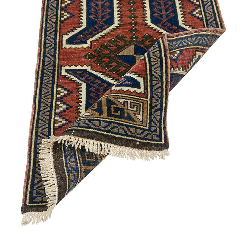Alfombra Vintage Turca Anudada a Mano - 52 cm x 98 cm - K0079563