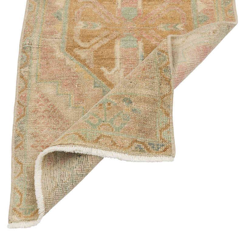 Alfombra Vintage Turca Anudada a Mano - 41 cm x 85 cm - K0079566