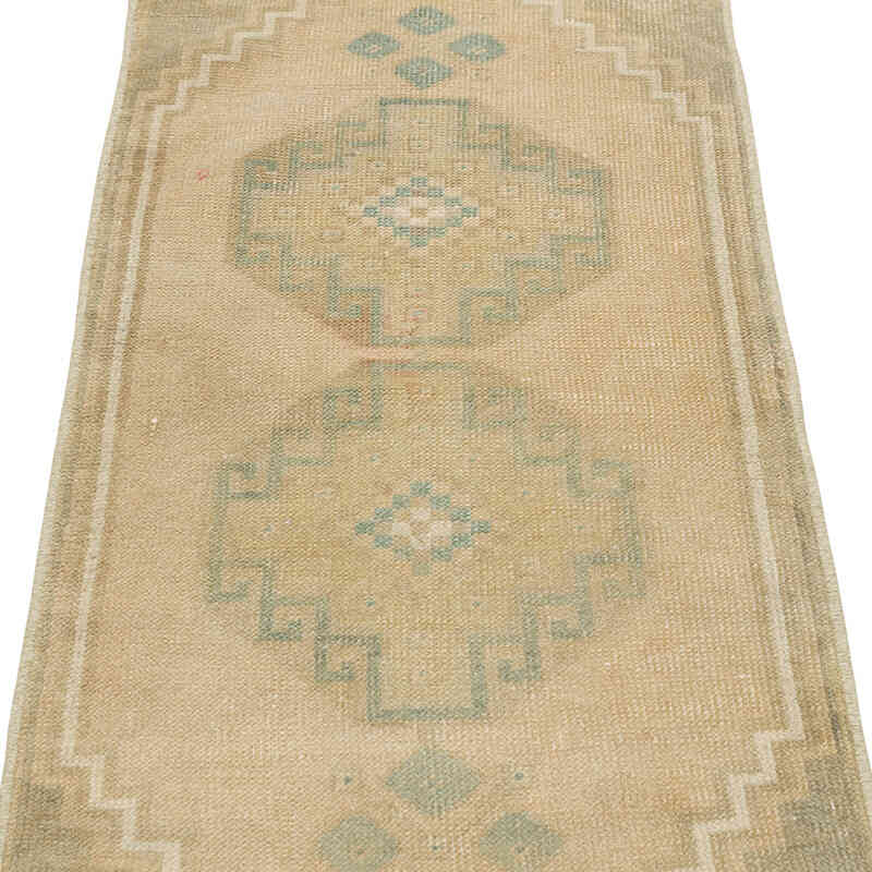 El Dokuma Vintage Halı - 50 cm x 123 cm - K0079569