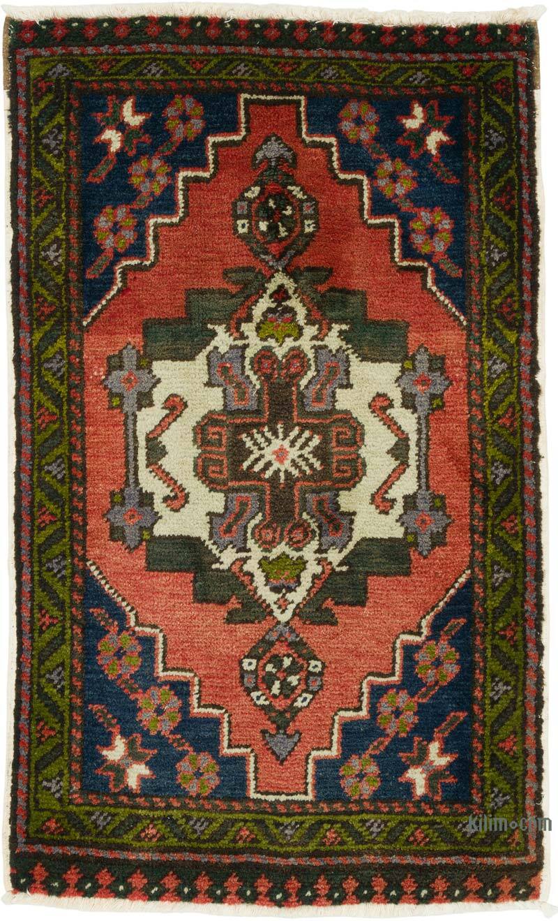 Alfombra Vintage Turca Anudada a Mano - 57 cm x 94 cm - K0079570