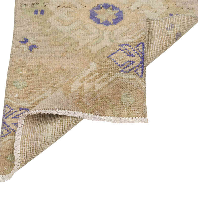 El Dokuma Vintage Halı - 45 cm x 87 cm - K0079571