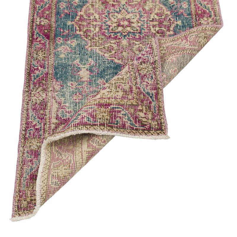 Alfombra Vintage Turca Anudada a Mano - 50 cm x 99 cm - K0079574