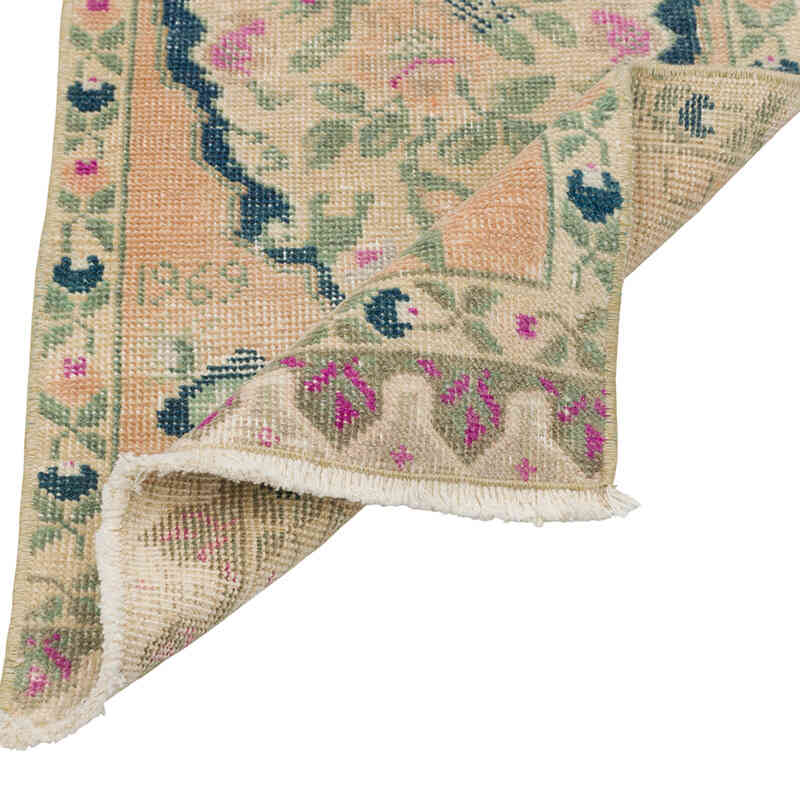 El Dokuma Vintage Halı - 43 cm x 93 cm - K0079575