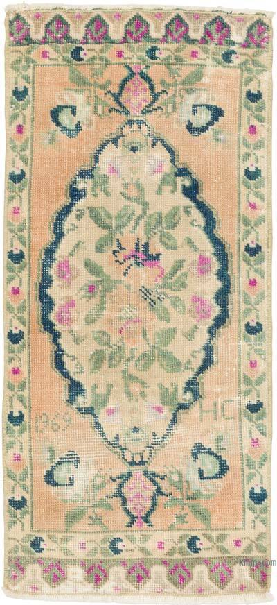 El Dokuma Vintage Halı - 43 cm x 93 cm